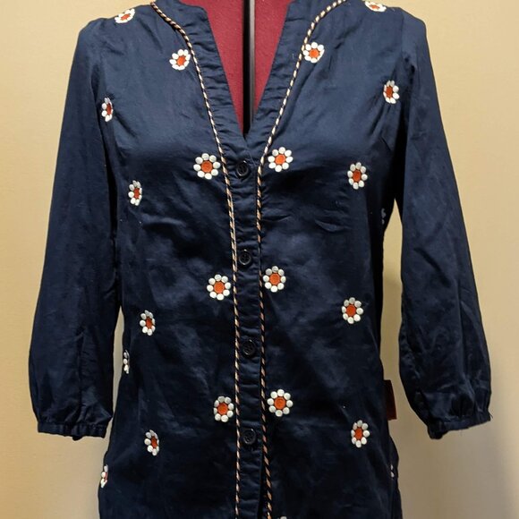 Rosalita McGee Charming Chic Boho “Little Daisy’s” Embroidered Blouse – Size S - Picture 3 of 13